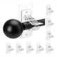 50% OFF NOW! No‑Drill Curtain Rod Brackets, Self‑Adhesive Transparent Curtain Rod Holders, Punch‑Free Wall Mount Clips for Curtain Rod, No Screw No Damage for Home Window Decoration