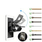 50% OFF NOW! No‑Drill Curtain Rod Brackets, Self‑Adhesive Transparent Curtain Rod Holders, Punch‑Free Wall Mount Clips for Curtain Rod, No Screw No Damage for Home Window Decoration