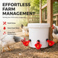 🐔50% OFF NOW! Gravity‑Fed Automatic Chicken Waterer Cups‑ Leak‑Proof Poultry Water Drinking Bowls, Universal Auto Watering System for Chickens, Ducks & Backyard Birds