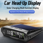 🚗50% OFF NOW! Solar Car GPS Head‑Up Display‑ Wireless Solar Powered HUD Speedometer, Multi‑Function GPS Digital Display Fits All Vehicle Models