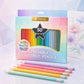 ✏️50% OFF NOW! 50‑Color Erasable Triangular Colored Pencils with Eraser Tips, Pastel Shades Art Pencil Set, Non‑Toxic Drawing Pencils for Kids, Sketching, Journaling & School Art Supplies