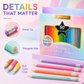 ✏️50% OFF NOW! 50‑Color Erasable Triangular Colored Pencils with Eraser Tips, Pastel Shades Art Pencil Set, Non‑Toxic Drawing Pencils for Kids, Sketching, Journaling & School Art Supplies