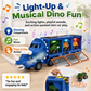 🦖50% OFF NOW! Interactive Dinosaur Transporter Toy Truck, Dinosaur Storage Carrier Truck with Lights & Music, Pull‑Back Mini Dino Cars & Dino Figures, Kids Dinosaur Play Set for Boys & Girls Gift