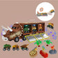 🦖50% OFF NOW! Interactive Dinosaur Transporter Toy Truck, Dinosaur Storage Carrier Truck with Lights & Music, Pull‑Back Mini Dino Cars & Dino Figures, Kids Dinosaur Play Set for Boys & Girls Gift