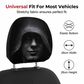 👻50% OFF NOW! Spooky Hooded Figure Car Headrest Cover, Universal Fit Funny Halloween Car Seat Headrest Protector, Premium Fabric Scary Prank Decoration for Vehicle Interior