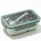 🍱50% OFF NOW! Portioned Microwave‑Safe Lunch Box with Cutlery Storage, 850ML Compartment Bento Box, Leak‑Proof Food Container for Office, School & Outdoor Meal Prep