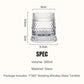 🥃50% OFF NOW! 360° Rotating Whiskey Glass Tumbler – Vintage Embossed Crystal Spinning Old Fashioned Glass, Luxury Rotatable Cocktail Glass for Bar, Home & Party