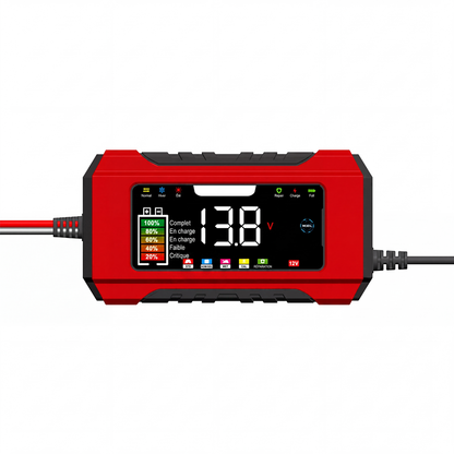 🔋50% OFF NOW! 12V 6A Smart Car Battery Charger, Pulse Repair Charger With LCD Display – Automatic Maintainer for Car Motorcycle RV Lead-Acid Batteries