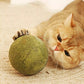 🐱50% OFF NOW! Huge 10cm Natural Catnip Ball, Giant Cat Chew Toy, Interactive Mint Toy for Indoor Cats & Kittens, Stress Relief & Teeth Cleaning