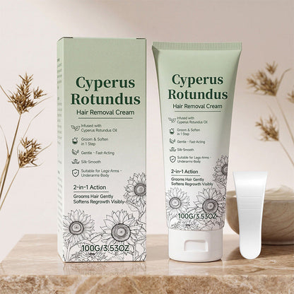 🌿50% OFF NOW! Silk‑Smooth Hair Removal Cream – Gentle Depilatory Cream & Softens Hair Regrowth, Botanical Infused Painless Hair Remover for Body Legs Arms Bikini Area for Sensitive Skin