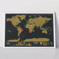 🌍50% OFF NOW! Scratch‑Off World Map Travel Journal Poster – Large Scratchable Travel World Map Wall Art, Home Decor Poster to Record Visited Countries, Perfect Travel Gift for Adventurers