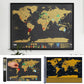 🌍50% OFF NOW! Scratch‑Off World Map Travel Journal Poster – Large Scratchable Travel World Map Wall Art, Home Decor Poster to Record Visited Countries, Perfect Travel Gift for Adventurers