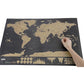 🌍50% OFF NOW! Scratch‑Off World Map Travel Journal Poster – Large Scratchable Travel World Map Wall Art, Home Decor Poster to Record Visited Countries, Perfect Travel Gift for Adventurers