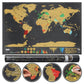 🌍50% OFF NOW! Scratch‑Off World Map Travel Journal Poster – Large Scratchable Travel World Map Wall Art, Home Decor Poster to Record Visited Countries, Perfect Travel Gift for Adventurers