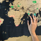 🌍50% OFF NOW! Scratch‑Off World Map Travel Journal Poster – Large Scratchable Travel World Map Wall Art, Home Decor Poster to Record Visited Countries, Perfect Travel Gift for Adventurers