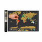🌍50% OFF NOW! Scratch‑Off World Map Travel Journal Poster – Large Scratchable Travel World Map Wall Art, Home Decor Poster to Record Visited Countries, Perfect Travel Gift for Adventurers