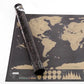 🌍50% OFF NOW! Scratch‑Off World Map Travel Journal Poster – Large Scratchable Travel World Map Wall Art, Home Decor Poster to Record Visited Countries, Perfect Travel Gift for Adventurers