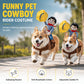 🤠50% OFF NOW! Funny Cowboy Rider Dog Costume‑ Soft Breathable Pet Cowboy Outfit, Adjustable Saddle‑Style Riding Costume, Hilarious Galloping Illusion Dress‑Up for Party & Halloween