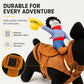 🤠50% OFF NOW! Funny Cowboy Rider Dog Costume‑ Soft Breathable Pet Cowboy Outfit, Adjustable Saddle‑Style Riding Costume, Hilarious Galloping Illusion Dress‑Up for Party & Halloween