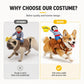 🤠50% OFF NOW! Funny Cowboy Rider Dog Costume‑ Soft Breathable Pet Cowboy Outfit, Adjustable Saddle‑Style Riding Costume, Hilarious Galloping Illusion Dress‑Up for Party & Halloween