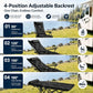 🏕️50% OFF NOW! Adjustable Padded Outdoor Folding Recliner Chair‑Portable Heavy‑Duty Camping Lounger with Footrest, Supports 150KG for RV Garden Picnic