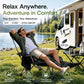 🏕️50% OFF NOW! Adjustable Padded Outdoor Folding Recliner Chair‑Portable Heavy‑Duty Camping Lounger with Footrest, Supports 150KG for RV Garden Picnic