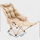 🏕️50% OFF NOW! Adjustable Padded Outdoor Folding Recliner Chair‑Portable Heavy‑Duty Camping Lounger with Footrest, Supports 150KG for RV Garden Picnic
