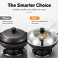 🍳50% OFF NOW! Stainless Steel Splash‑Proof Pot Lid with Glass Window‑ Universal Clear Cooking Shield, Heat‑Resistant Visible Lid Cover, Anti‑Splash Replacement Lid for Woks & Pans