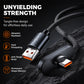 ⚡50% OFF NOW! 100W‑Rated 90° USB‑A to USB‑C Cable‑ Right‑Angle Braided Fast Charging Cord, Tangle‑Free Shape‑Memory Gaming Charger Cable for Phones & Tablets