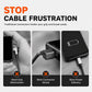 ⚡50% OFF NOW! 100W‑Rated 90° USB‑A to USB‑C Cable‑ Right‑Angle Braided Fast Charging Cord, Tangle‑Free Shape‑Memory Gaming Charger Cable for Phones & Tablets