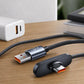 ⚡50% OFF NOW! 100W‑Rated 90° USB‑A to USB‑C Cable‑ Right‑Angle Braided Fast Charging Cord, Tangle‑Free Shape‑Memory Gaming Charger Cable for Phones & Tablets