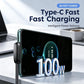 ⚡50% OFF NOW! 100W‑Rated 90° USB‑A to USB‑C Cable‑ Right‑Angle Braided Fast Charging Cord, Tangle‑Free Shape‑Memory Gaming Charger Cable for Phones & Tablets