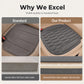 🚗50% OFF NOW! Seaweed Fiber Cooling Car Seat Cushion‑ Breathable Latex Filled Auto Seat Pad, Anti‑Slip Base Comfort Driving Cushion for Long‑Trip Driving & Office Use