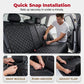🚗50% OFF NOW! Foldable Dog Car Seat‑ Quilted Waterproof Pet Travel Carrier, Safety Seatbelt Opening Design Portable Dog Booster Seat for Car Travel
