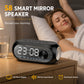 🔊50% OFF NOW! Multi‑Functional Portable Bluetooth Wireless Speaker‑ S8 Mirror Digital Alarm Clock Speaker, 360° Surround Sound Bedside Speaker with Dual Alarm & HD Mirror Display