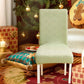 🪑50% OFF NOW! Thick Stretch Dining Chair Cover‑ Embossed Jacquard Elastic Chair Slipcover, Washable Furniture Protector for Dining Room Kitchen Chairs