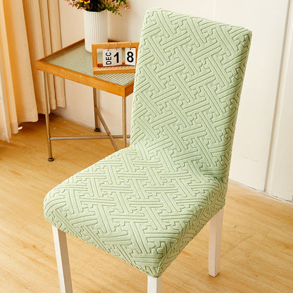 🪑50% OFF NOW! Thick Stretch Dining Chair Cover‑ Embossed Jacquard Elastic Chair Slipcover, Washable Furniture Protector for Dining Room Kitchen Chairs