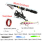 🎣50% OFF NOW! Complete Travel Fishing Gear Set‑Telescopic Fiberglass Fishing Rod Kit with Spinning Reel, Lures Hooks & Storage Bag for Beginners Travel Freshwater Fishing