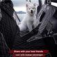 🐶50% OFF NOW! Car Backseat Cover for Pets‑ Quilted Dog Car Seat Hammock, Mesh Visual Window Anti‑Scratch Waterproof Protector with Safety Belt for Vehicle Rear Seats