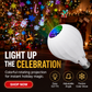 🎄50% OFF NOW! Colorful Rotating Christmas Atmosphere Projector‑ E27 Socket Holiday Projection Light Bulb, 180° Adjustable Festive Pattern Lamp for Xmas Party Home Decor