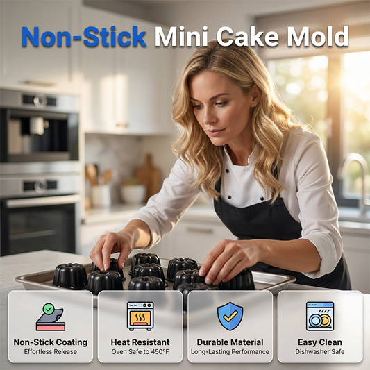 🧁50% OFF NOW! Carbon Steel Mini Pumpkin‑Shaped Cake Mold‑ Non‑Stick Baking Muffin Tin, Heat‑Resistant Oven‑Safe Mini Cake Pan for Cupcakes, Pastries & Homemade Desserts