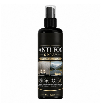 🚗50% OFF NOW! Car Glass Anti‑Fog Spray‑ 24H Long‑Lasting Streak‑Free Defogger Spray, Instant Clear Vision for Windshield, Rear‑view Mirror & Vehicle Glass Surfaces