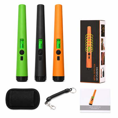 🥳50% OFF NOW! GP Pointer Pinpointer Metal Detector – IP68 Waterproof 360° Scan Metal Finder with LCD Display & Vibration Alert for Treasure Hunting