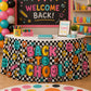 📚50% OFF NOW! Vibrant Classroom Party Table Skirt‑ First Day of School Decorative Table Cover Skirt, Reusable Back‑to‑School Tablecloth for Classroom Welcome Events & School Parties