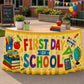 📚50% OFF NOW! Vibrant Classroom Party Table Skirt‑ First Day of School Decorative Table Cover Skirt, Reusable Back‑to‑School Tablecloth for Classroom Welcome Events & School Parties
