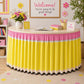 📚50% OFF NOW! Vibrant Classroom Party Table Skirt‑ First Day of School Decorative Table Cover Skirt, Reusable Back‑to‑School Tablecloth for Classroom Welcome Events & School Parties