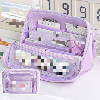 🖊️50% OFF NOW! High Capacity Detachable 9‑Layer Pencil Case‑ Multi‑Compartment Large Stationery Bag with Removable Front Pouch, Portable Durable Pen Pouch for Students School Supplies