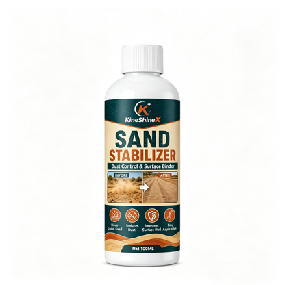 🏜️50% OFF NOW! Sand Stabilizer Binder‑ Dust‑Control Surface Binder Agent, Fast‑Acting Sand Lock Solution for Pathways, Driveways & Outdoor Gravel Ground
