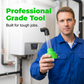 🔧50% OFF NOW! Condensate Drain Line Cleaner Tool‑ HVAC AC Drain Tube Cleaning Tool with Adaptive Joint, Clear‑View Path for Removing Sludge, Algae & Clogs from Air‑Conditioner Drain Lines