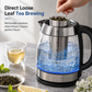 ✨50% OFF NOW! 2L Glass Electric Kettle, 2200W Rapid Boil Water Boiler with Stainless Steel Tea Infuser, Auto Shut-Off & Overheat Protection